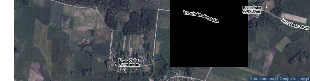 Zdjęcie satelitarne Brzozówka Ziemiańska ul.